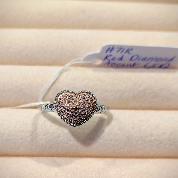 Red Diamond (IR)* Accent Ring - Picture 1 of 3